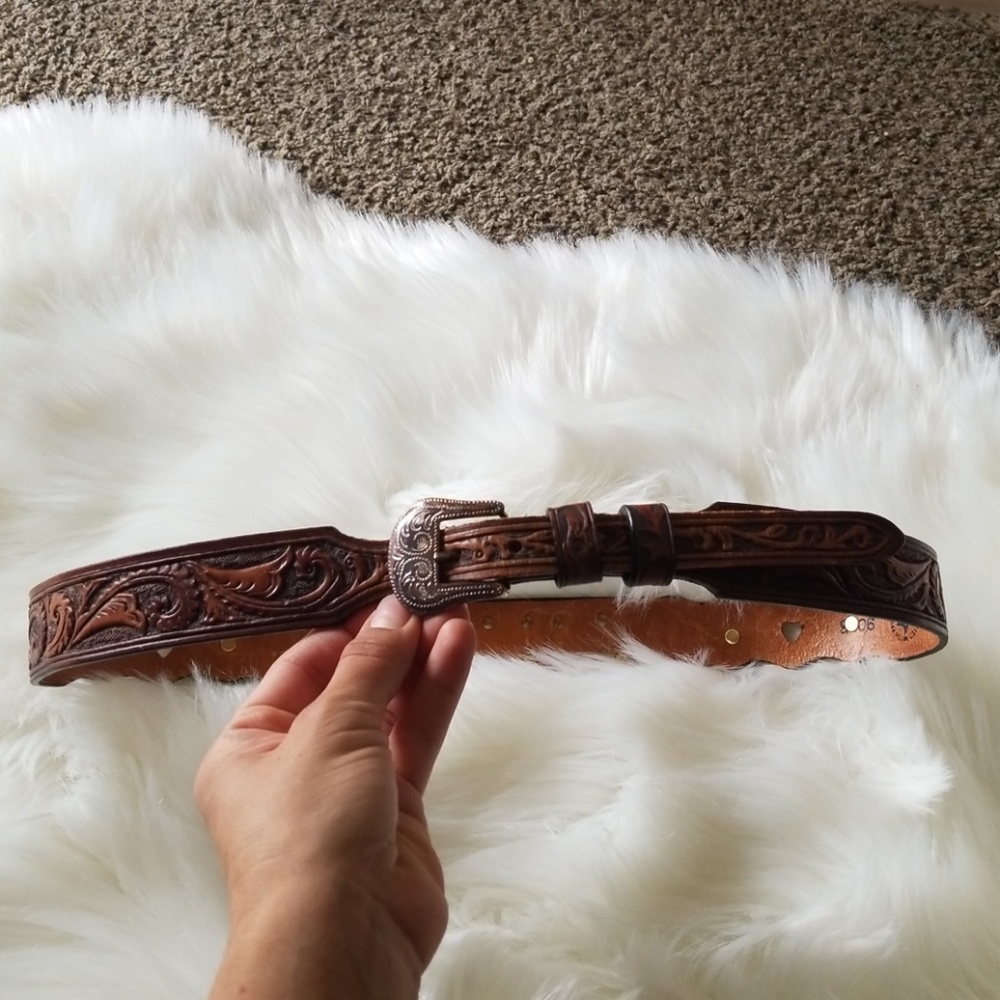 Leather belt